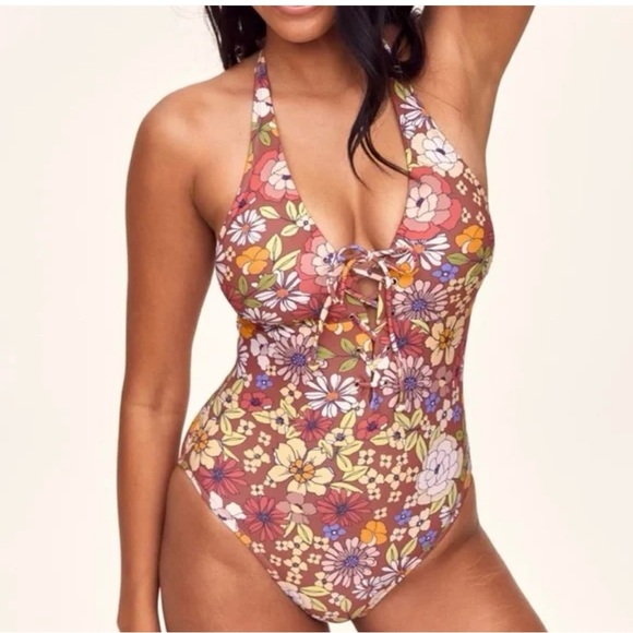 Adore Me Floral One Piece Swimsuit - Multicolor - Picture 1 of 10